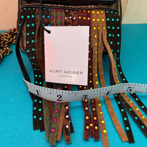 Kurt Geiger Leather Fringe Mini Bag - Picture 10 of 16